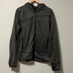 Mammut Men's Grey Zip-Up Jacket with Hood